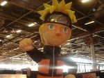 Un immense Naruto marquait l'entrée du stand Kana