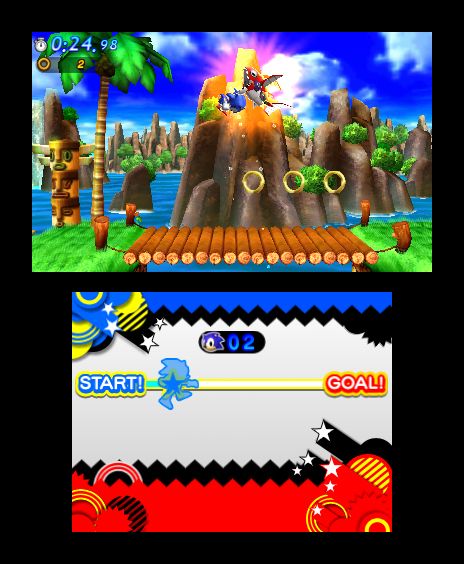 Sonic Generations s'emmêle les pattes sur 3DS